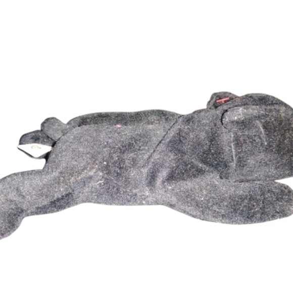 VTG Ty Beanie Baby Black Cat 4064 Velvet Style Dec 16 1995 Rare Tush Tag - Picture 4 of 5